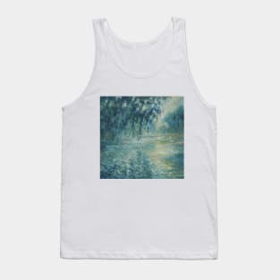 Morning on the Seine by Claude Monet Tank Top